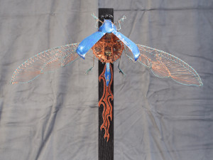 Fauna Sculpture - Blue Beetle: Amazing Flying Machine Number 01